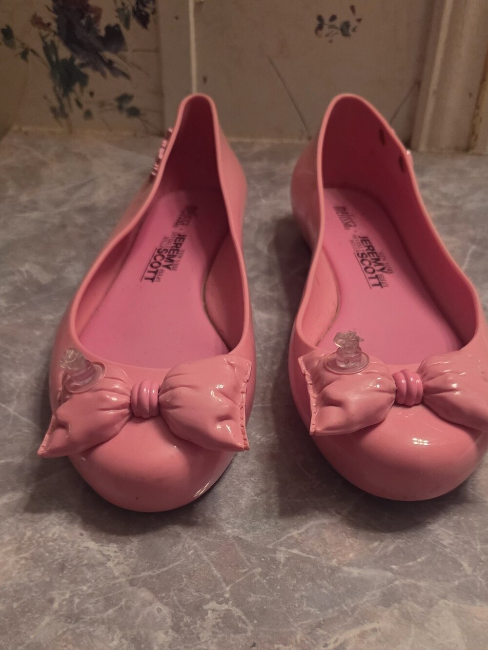 Melissa Pink Bow Jelly Flats by Melissa